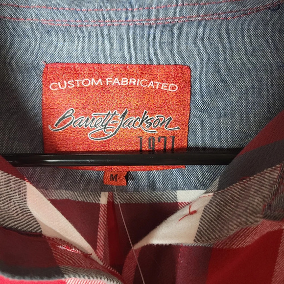 Barrett-Jackson Plaid Flannel Shirt | Vintage-Inspired Style | Size Medium | NWT - Picture 6 of 10